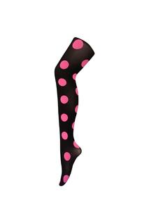 Модные колготки с цветным непрозрачным рисунком плотностью 80 ден — Big Spot Sock Snob, розовый