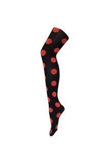 Модные колготки с цветным непрозрачным рисунком плотностью 80 ден — Big Spot Sock Snob, красный