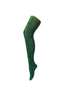 Модные колготки с цветным непрозрачным рисунком плотностью 80 ден — Skye Sock Snob, зеленый