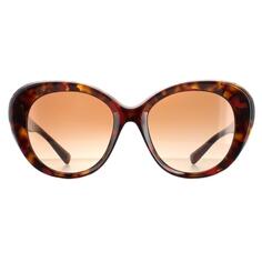 Модные красные гаванно-коричневые солнцезащитные очки с градиентом VA4113 Valentino, коричневый