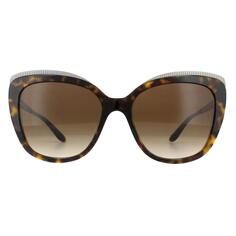 Модные коричневые солнцезащитные очки Havana с градиентом Dolce &amp; Gabbana, коричневый