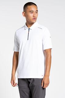 Рубашка-поло с короткими рукавами NosiLife Pro Active из переработанного сырья Craghoppers, белый