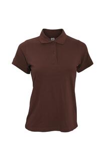 Рубашка-поло с короткими рукавами Safran Pure B&amp;C, коричневый B&C