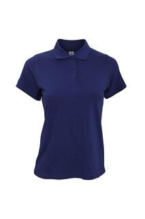 Рубашка-поло с короткими рукавами Safran Pure B&amp;C, темно-синий B&C