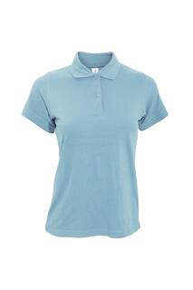 Рубашка-поло с короткими рукавами Safran Pure B&amp;C, синий B&C