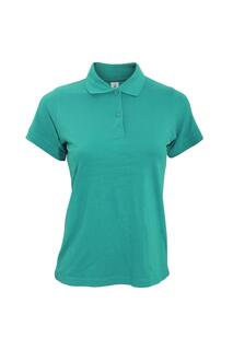 Рубашка-поло с короткими рукавами Safran Pure B&amp;C, синий B&C
