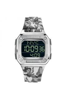 Модные цифровые кварцевые часы Hyper $Hock из нержавеющей стали — Pwhaa1522 Philipp Plein, черный