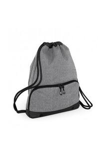 Водонепроницаемая спортивная сумка для спортзала Athleisure со шнурком Bagbase, серый