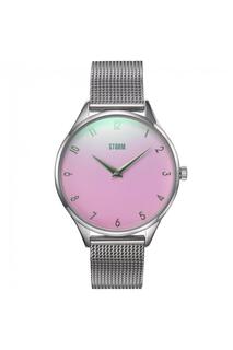 Модные часы Storm Reli серебристо-розового цвета из нержавеющей стали — 47498/s/pk, белый