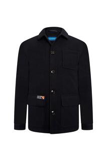 Экстра-высокая куртка в стиле рабочей одежды серого цвета Hawk Grey Hawk, темно-синий