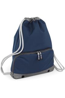 Водонепроницаемая спортивная сумка для спортзала Athleisure со шнурком Bagbase, темно-синий