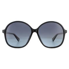 Модные черные серые поляризованные солнцезащитные очки с градиентом Polaroid, черный