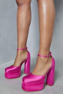 Экстремальные туфли на массивном каблуке на платформе MISSPAP, розовый