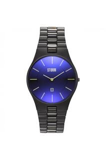 Модные часы Storm Slim-X Xl Slate Blue из нержавеющей стали — 47159/sl/b, синий