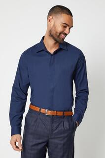 Эластичная рубашка приталенного кроя Burton, темно-синий