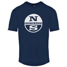Темно-синяя футболка с логотипом Circle NS North Sails, синий