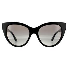 Темные гаванно-коричневые солнцезащитные очки «кошачий глаз» с градиентом Vogue, коричневый