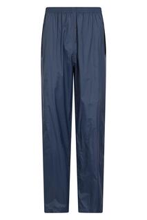 Водонепроницаемые брюки для прогулок, дождевые штаны для походов Mountain Warehouse, синий