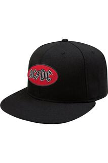 Кепка Snapback с овальным логотипом AC/DC, черный