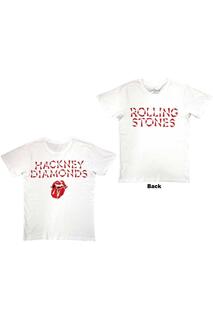 Футболка Hackney Diamonds с принтом на спине The Rolling Stones, белый