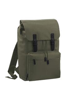 Рюкзак для ноутбука Heritage (ноутбук с диагональю до 17 дюймов) (2 шт.) Bagbase, зеленый