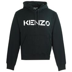 Мужская черная толстовка с классическим логотипом Kenzo, черный