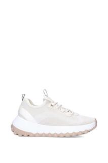 Кроссовки без шнуровки &apos;Lowell Knit&apos; Fabric Trainers KG Kurt Geiger, белый