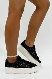 Кроссовки на платформе Glitter Encore Wedge Trainers Love Lemonade, белый