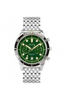 Мужские классические аналоговые кварцевые часы из нержавеющей стали - 72003 Accurist, зеленый