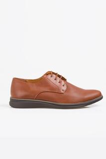 Мужские классические туфли дерби на шнуровке KRISP, коричневый