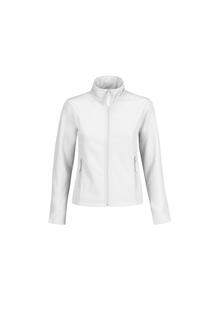 Водоотталкивающая куртка Softshell B&amp;C, белый B&C