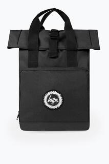 Рюкзак с двумя ручками и складной крышкой Hype, черный