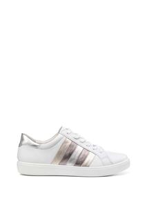 Кроссовки на плоской подошве Wide Fit &apos;Switch&apos; Deck Shoes Hotter, цвет metallics