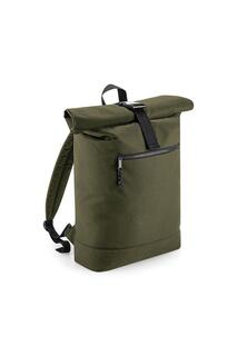 Рюкзак с откидным верхом из переработанных материалов Bagbase, зеленый