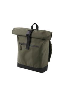 Рюкзак/рюкзак/сумка со складной крышкой (12 литров) (2 шт. в упаковке) Bagbase, зеленый