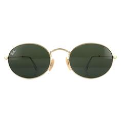 Круглые золотисто-зеленые солнцезащитные очки Ray-Ban, золото