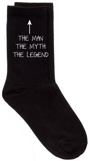 Мужские черные носки The Man The Myth The Legend 60 SECOND MAKEOVER, черный