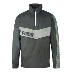 Тканая спортивная куртка Windcell на молнии до половины длины Puma, черный