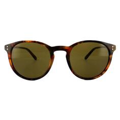 Круглые коричневые солнцезащитные очки Havana Polo Ralph Lauren, коричневый