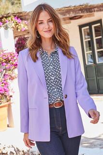 Мягкий пиджак Cotton Traders, фиолетовый