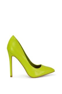 Эффектные туфли-лодочки на высоком каблуке-шпильке с острым носком &apos;Lu Lu&apos; XY London, зеленый