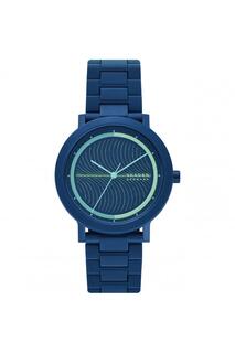 Классические аналоговые кварцевые часы Aaren Ocean Waste Material — Skw6770 Skagen, синий