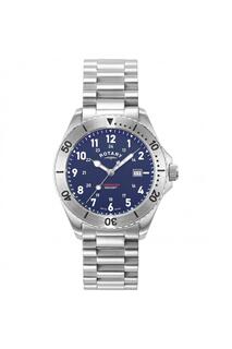 Классические аналоговые кварцевые часы Commando из нержавеющей стали - GB05475/52 Rotary, синий