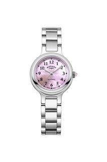 Классические аналоговые кварцевые часы Elegance из нержавеющей стали - Lb05135/07 Rotary, розовый