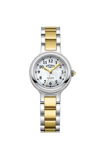 Классические аналоговые кварцевые часы Elegance из нержавеющей стали - Lb05136/41 Rotary, белый