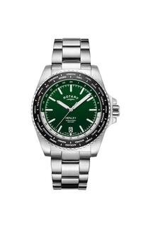 Классические аналоговые кварцевые часы Henley из нержавеющей стали - GB05370/78 Rotary, зеленый
