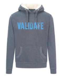 Толстовка Marl с текстовым логотипом Validate, серый