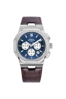Классические аналоговые кварцевые часы Regent из нержавеющей стали - Gs05450/05 Rotary, синий