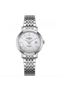 Классические аналоговые кварцевые часы Windsor из нержавеющей стали - Lb05420/02 Rotary, серебро
