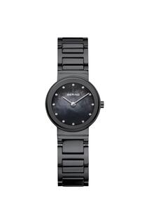 Классические аналоговые кварцевые часы из нержавеющей стали — 10126-777 Bering, черный